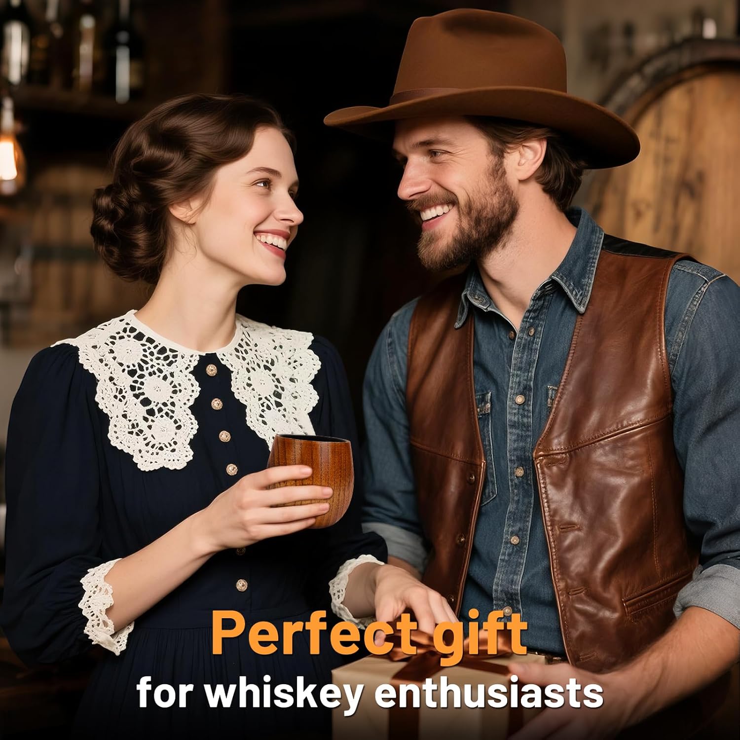 Charred Wooden Whiskey Tumbler by KUZKUZY