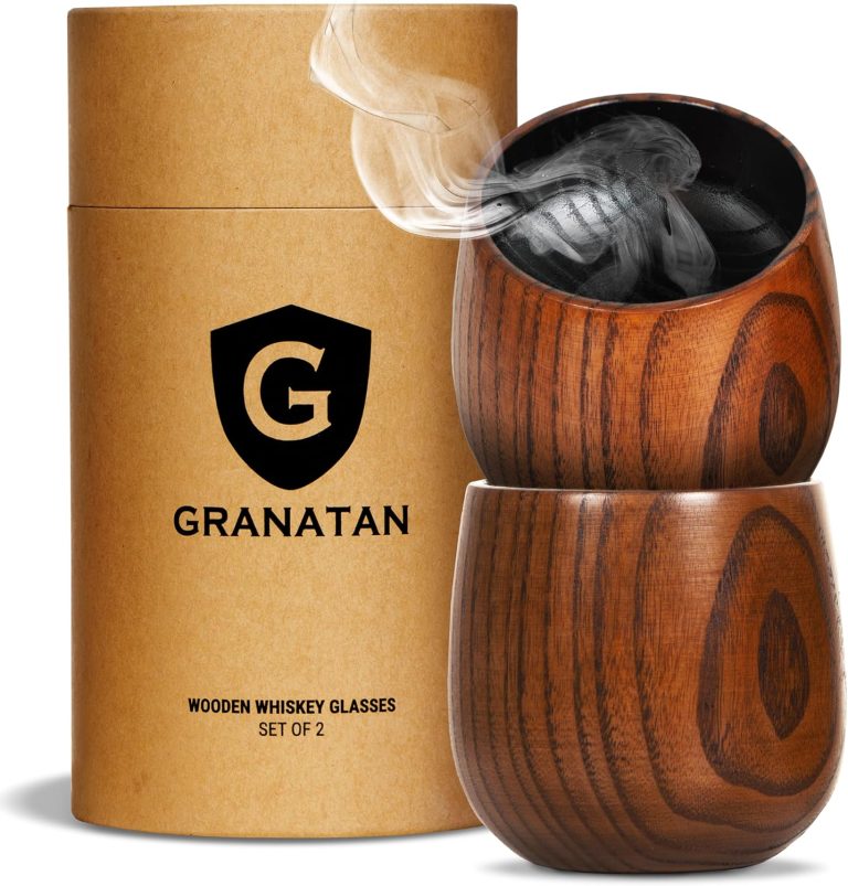 Granatan Charred Wooden Bourbon Drinking Glasses