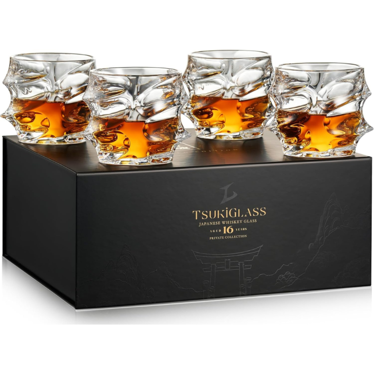 TSUKIGLASS® Storm Premium Japanese Crystal Whisky Glasses Set of 4